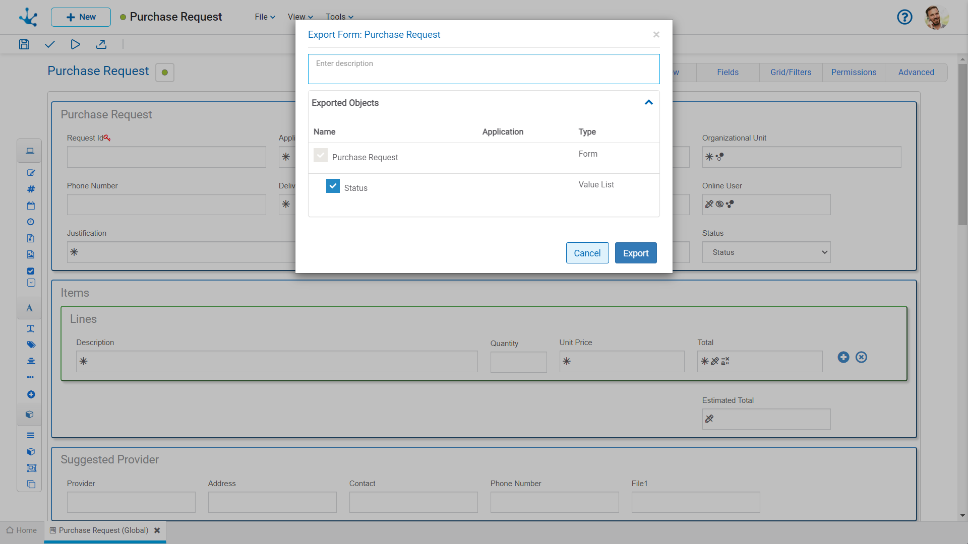 MF-Menu desplegable-Archivo-Exportar